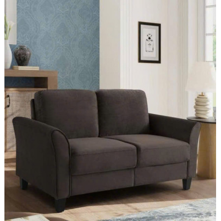 Life-Coffee : Bộ 2 Ghế Sofa Băng và Ghế Đôi - Vải Màu Cà Phê
